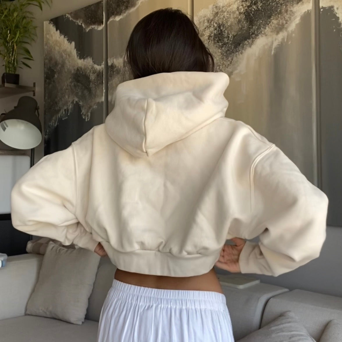 Cozy Cropped Hoodie (four colours here)