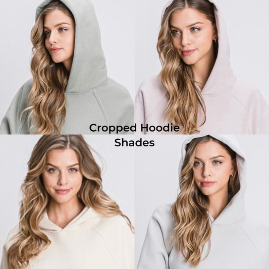 Cozy Cropped Hoodie (four colours here)