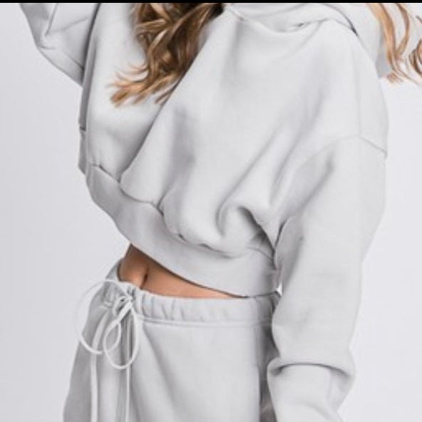 Cozy Cropped Hoodie (four colours here)